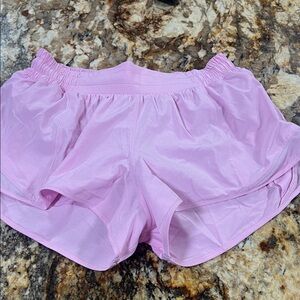 Pink lululemon Hottie Hot shorts size 6